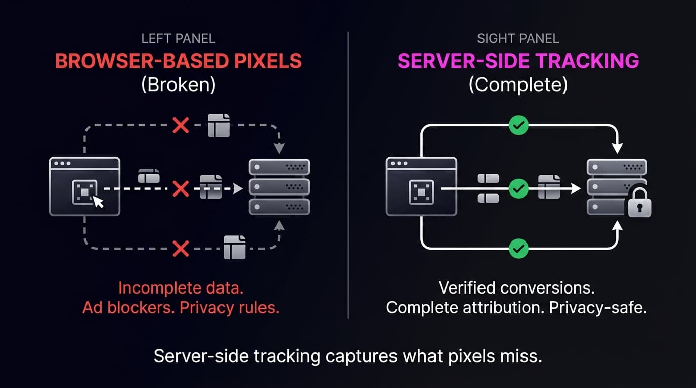 Server-Side Tracking in 2026: Why Browser-Based Pixels Are No Longer Enough